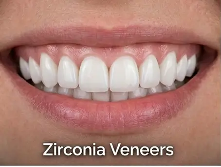 Zirconia Veneers Closeup View